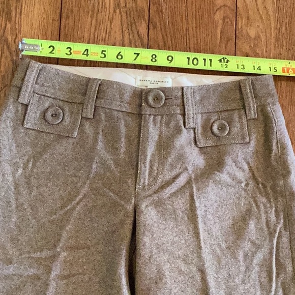 Banana Republic brown wool blend wide leg cropped pants. Women’s size 4 - Picture 10 of 16